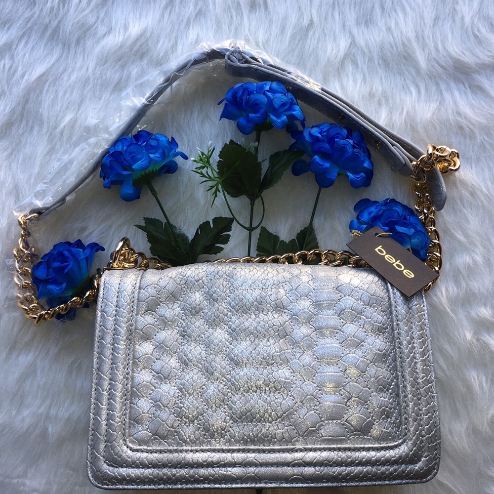 💎✨bebe Gillian Crossbody Silver with Gold Chain✨ - Picture 6 of 8
